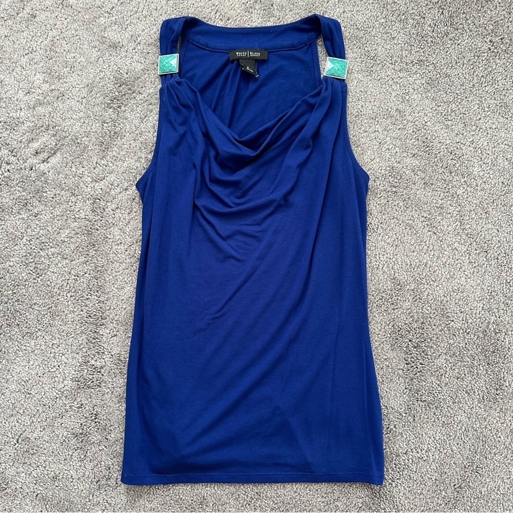 WHBM Blue Sleeveless Tank Top